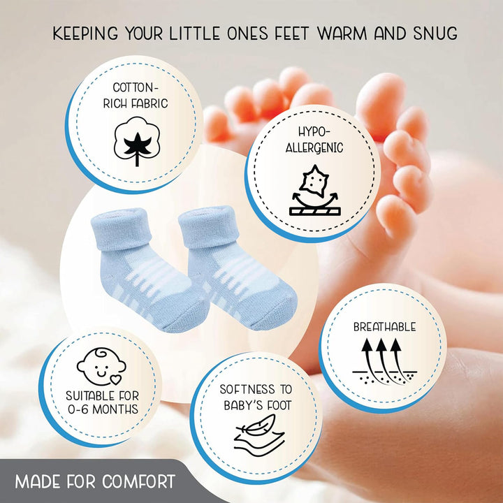 GOTS Certified Organic Cotton Rich Blend Baby Socks 12 Pairs For 0 - 6 (M) Baby Girl Soft, Stretchable & Comfortable Girl newborn Socks, Adorable Sock Shoes For Baby Girl, Gift For Little, Pink