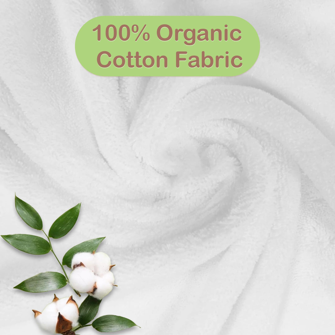 Mother's Choice Baby Towels 100% Organic Cotton Butterfly Hooded Design, Oeko-TEX Certified, Ultra-Soft Absorbent Hooded Bath Towel for Newborn Girls, (Butterfly)