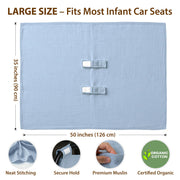 Organic Muslin Cotton Car Seat Cover