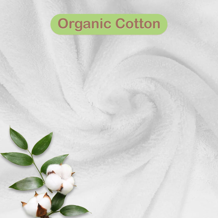 Mother's Choice Organic Baby Hooded Towel - Large Size, Cotton, Ultra-Soft & Absorbent Bath Towel for Newborns, Infants, Toddlers, Boys & Girls with Animal Hood (Blue Bear)