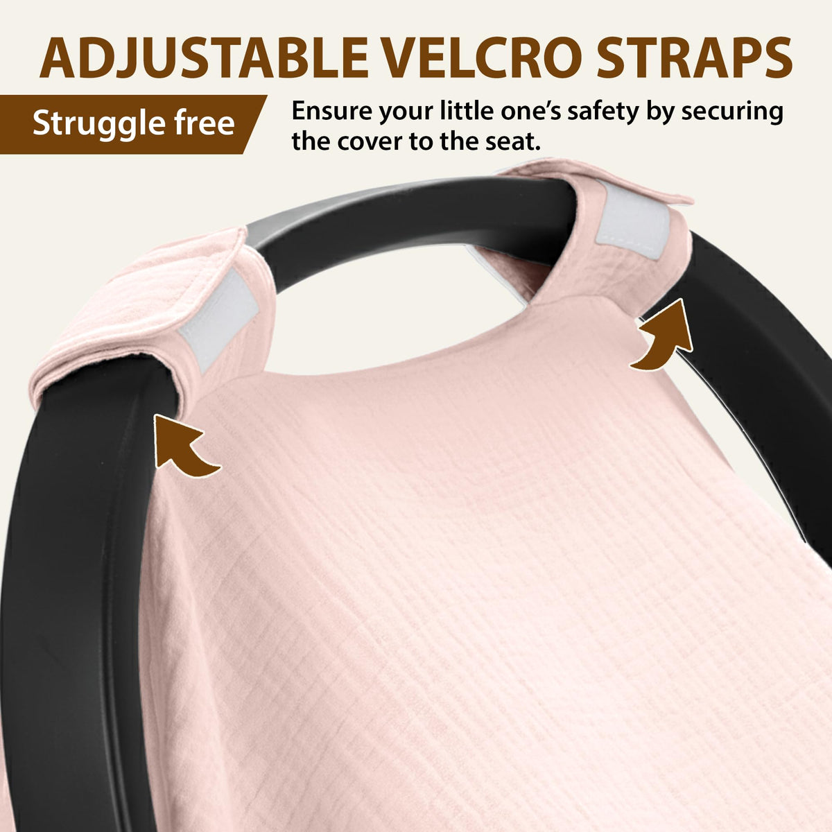 Organic Muslin Cotton Car Seat Cover