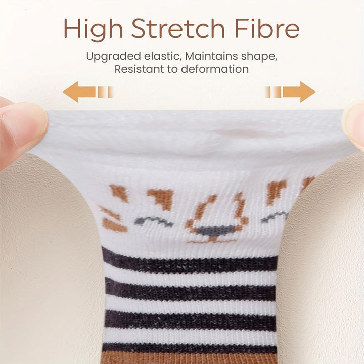 Infancie Organic Cotton Baby Socks with Gripper 0-6 Months | 8 Pairs