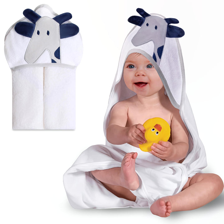 Mother's Choice Baby Towels 100% Organic Cotton Butterfly Hooded Design, Oeko-TEX Certified, Ultra-Soft Absorbent Hooded Bath Towel for Newborn Girls, (Butterfly)