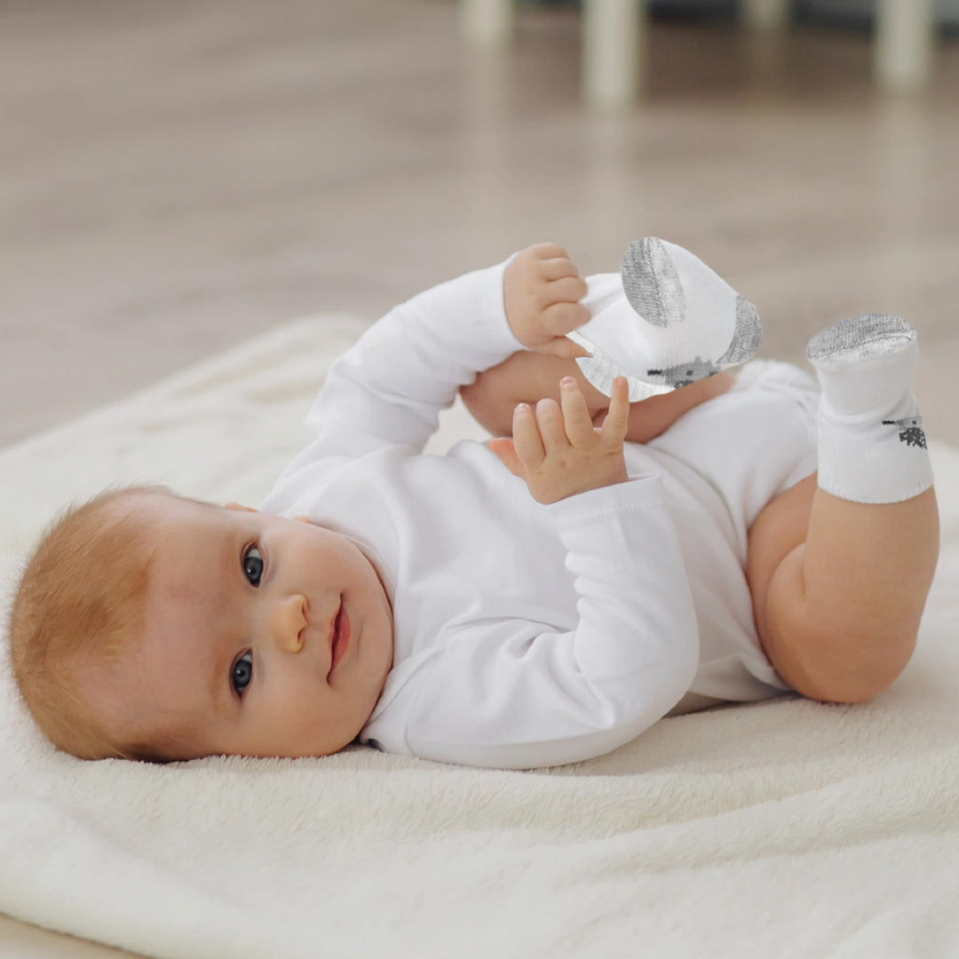 Mother's Choice Organic Cotton Baby Socks Infant 0-6 Months - 12 pairs Soft, Cozy, and Gentle Newborn Socks for Girls & Boys, Perfect Baby Registry for Everyday Wear, and Infant Comfort