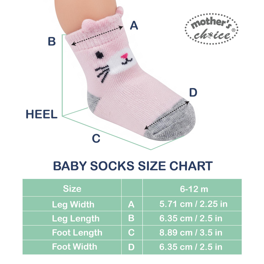 Mother's Choice Organic Cotton Baby Socks Infant 0-6 Months - 12 pairs Soft, Cozy, and Gentle Newborn Socks for Girls & Boys, Perfect Baby Registry for Everyday Wear, and Infant Comfort
