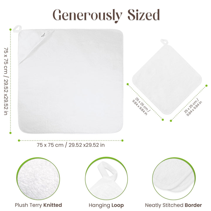 Infancie Premium Bamboo Baby Hooded Towel For Infant