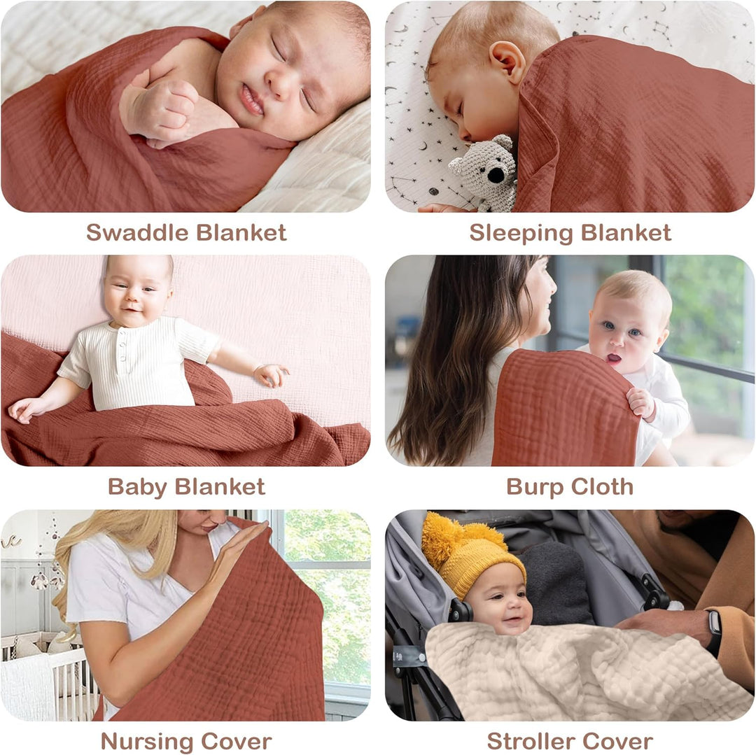 Infancie Organic Cotton Muslin Baby Blanket