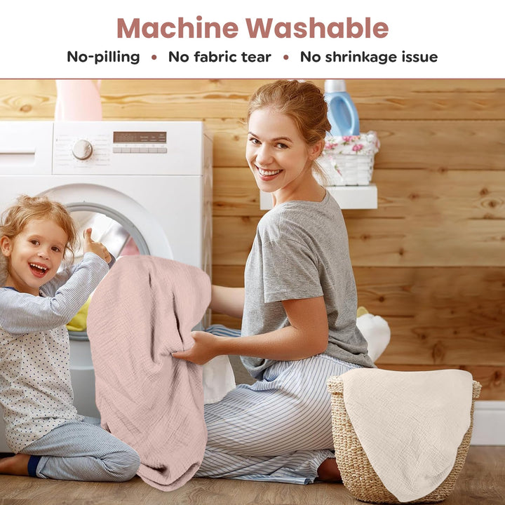 Infancie Organic Cotton Muslin Crib Sheets (Set of 2)