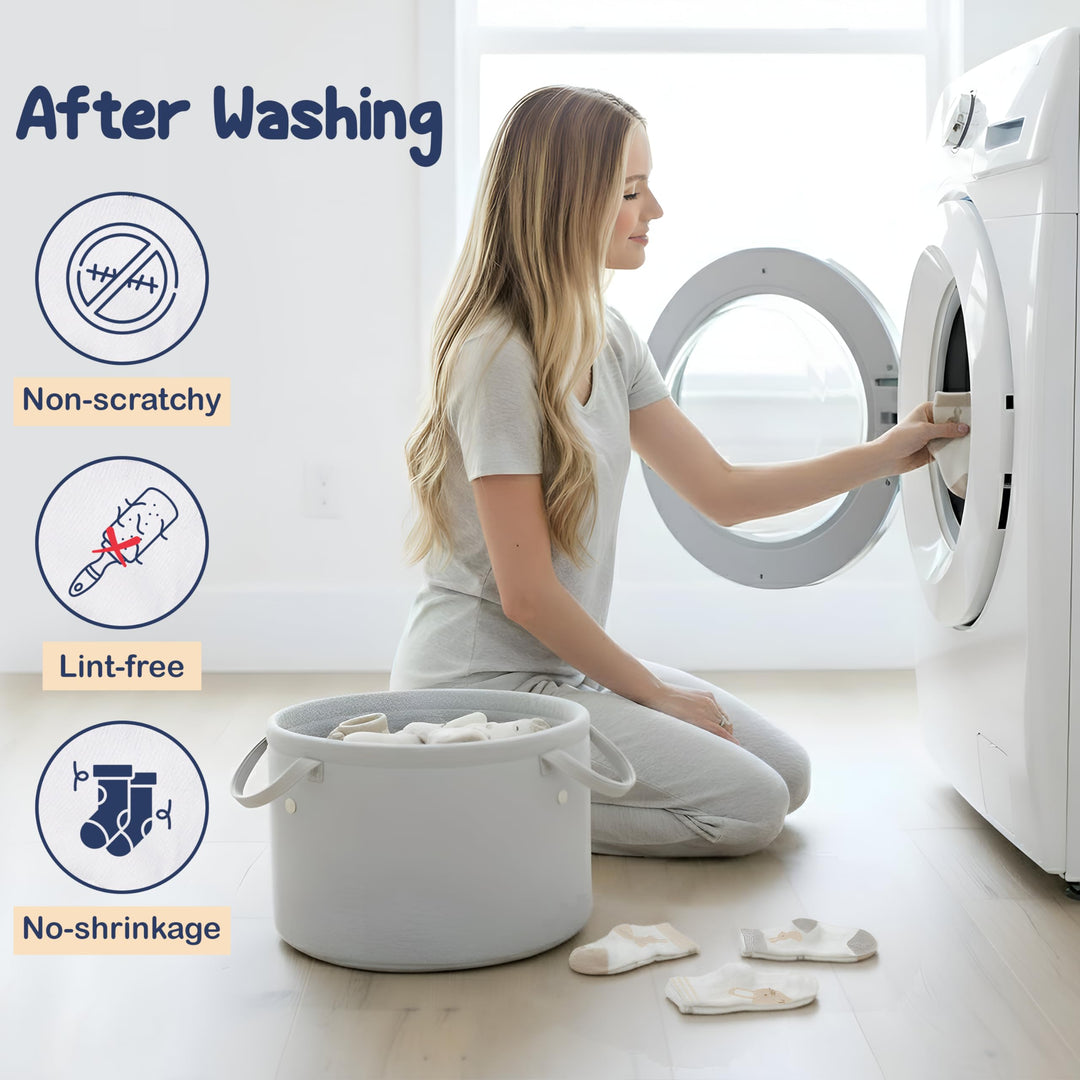 Mother's Choice Organic Cotton Baby Socks 0-6 Months, 12 Pairs Unisex - Soft & Hypoallergenic Baby Girl & Boys Socks (US, Age, 0 Months, 6 Months, Brown,Gray,White)