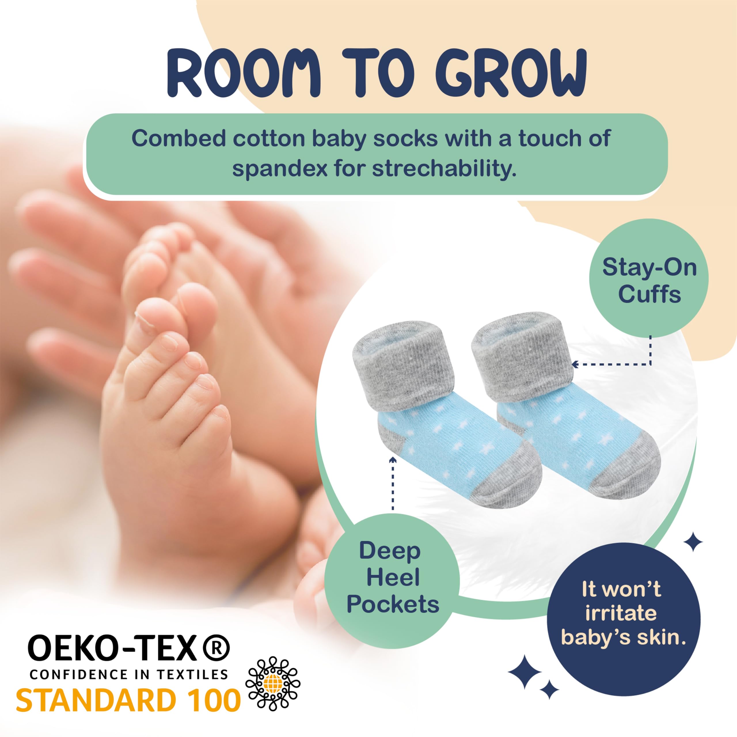 Organic Cotton Baby Socks