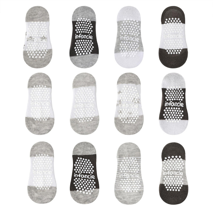 GOTS Certified Organic Cotton Rich Blend Baby Socks 12 Pairs For 0 - 6 (M) Baby Girl Soft, Stretchable & Comfortable Girl newborn Socks, Adorable Sock Shoes For Baby Girl, Gift For Little, Pink