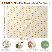 Organic Muslin Cotton Car Seat Cover