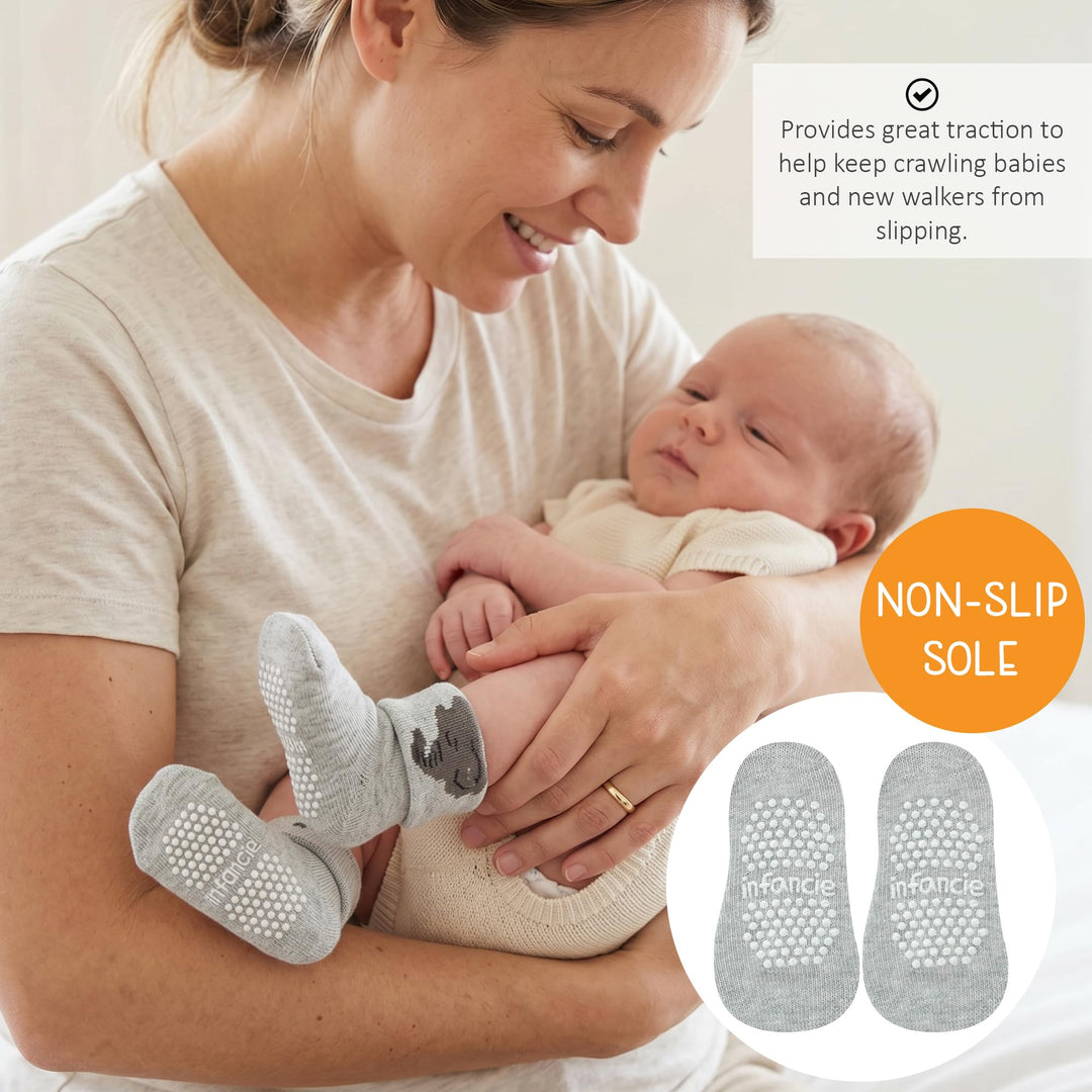 GOTS Certified Organic Cotton Rich Blend Baby Socks 12 Pairs For 0 - 6 (M) Baby Girl Soft, Stretchable & Comfortable Girl newborn Socks, Adorable Sock Shoes For Baby Girl, Gift For Little, Pink