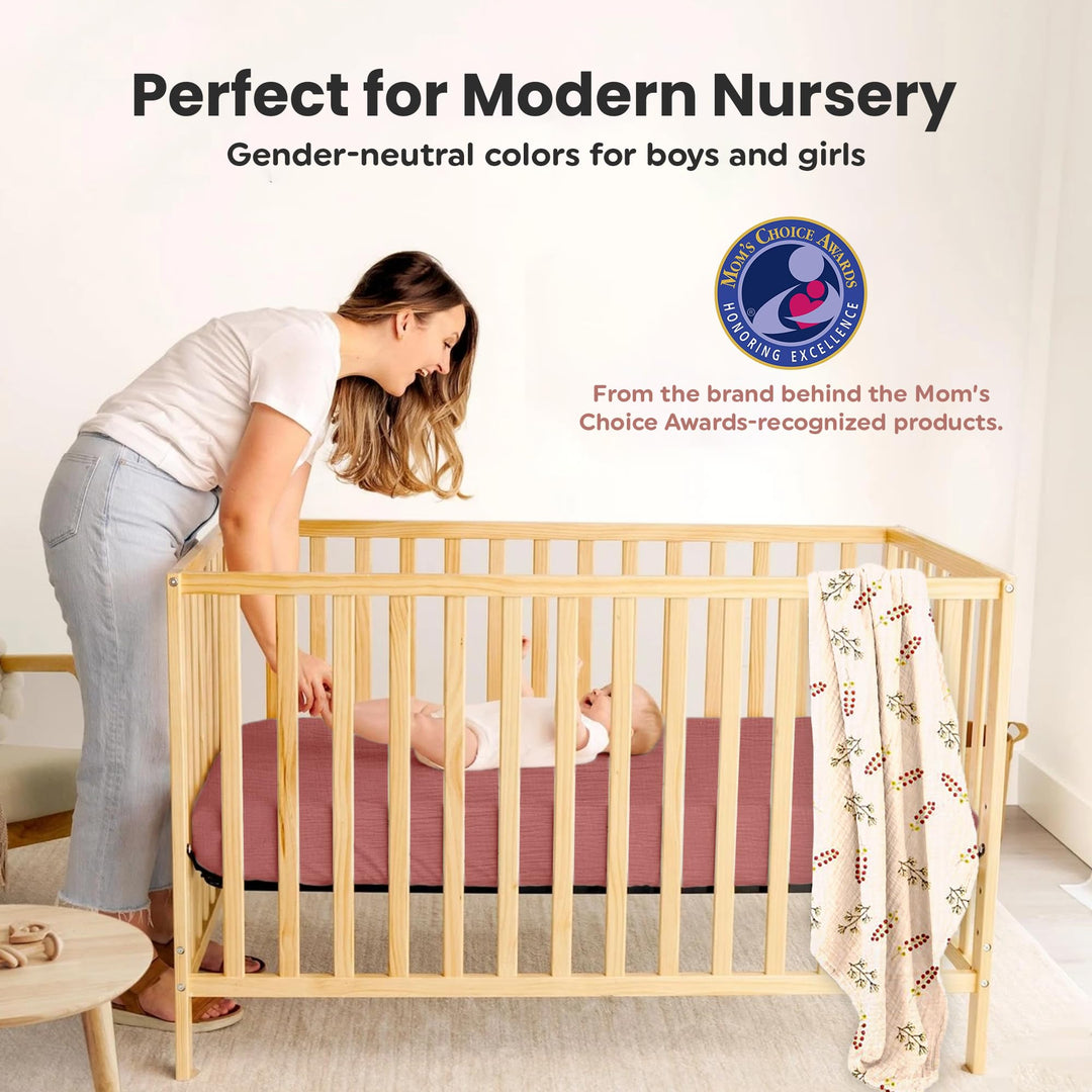 100% Organic Cotton Muslin Baby Bassinet Baby Sheet 33 X 17 Inch Soft Breathable Lightweight Stretchable Bed Sheet 2 Pack Gentle On Skin Durable Snug Fit Sheet for Newborn Bassinet Mattress