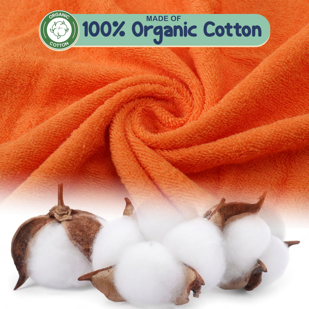 Mother's Choice Baby Towels 100% Organic Cotton Butterfly Hooded Design, Oeko-TEX Certified, Ultra-Soft Absorbent Hooded Bath Towel for Newborn Girls, (Butterfly)