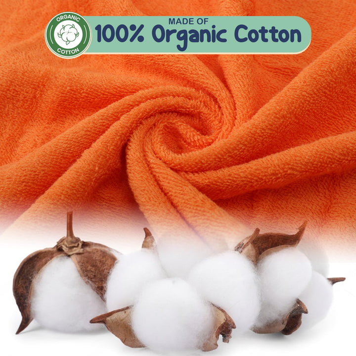 Mother's Choice Baby Towels 100% Organic Cotton Butterfly Hooded Design, Oeko-TEX Certified, Ultra-Soft Absorbent Hooded Bath Towel for Newborn Girls, (Butterfly)
