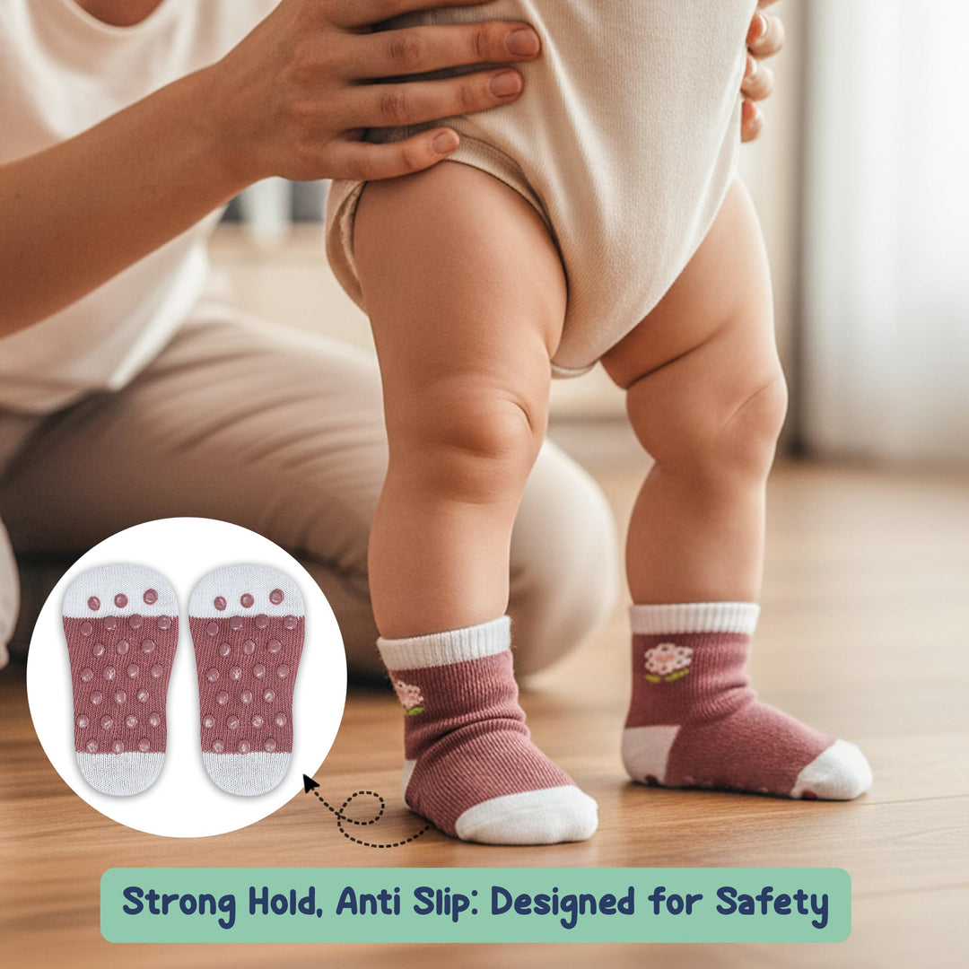 Mother's Choice Organic Cotton Baby Socks Infant 0-6 Months - 12 pairs Soft, Cozy, and Gentle Newborn Socks for Girls & Boys, Perfect Baby Registry for Everyday Wear, and Infant Comfort