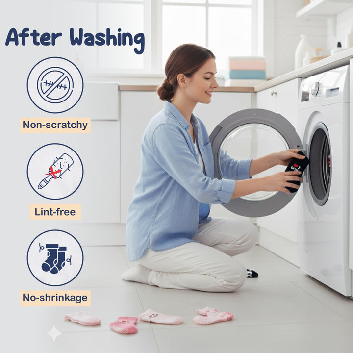 Mother's Choice Organic Cotton Baby Socks 6-12 Months, 12 Pairs Unisex anti slip - Soft & Hypoallergenic Baby Girl Socks (US, Age, 6 Months, 12 Months, Pink)