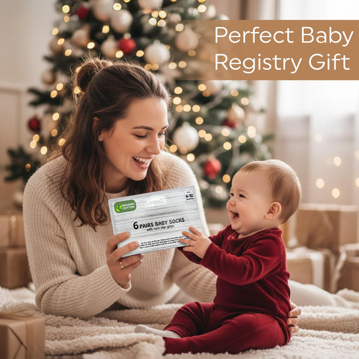 Mother's Choice Baby Ruffle Socks 6 Pair – Soft and Comfortable Baby Socks 6-12 Months | Cute Sock for Girls | Non-Slip & Breathable | Gift for Babies (US, Age, 6 Months, 12 Months, Rainbow)