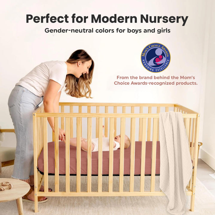 100% Organic Cotton Muslin Baby Bassinet Baby Sheet 33 X 17 Inch Soft Breathable Lightweight Stretchable Bed Sheet 2 Pack Gentle On Skin Durable Snug Fit Sheet for Newborn Bassinet Mattress