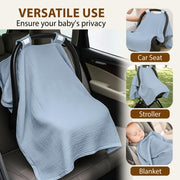 Organic Muslin Cotton Car Seat Cover