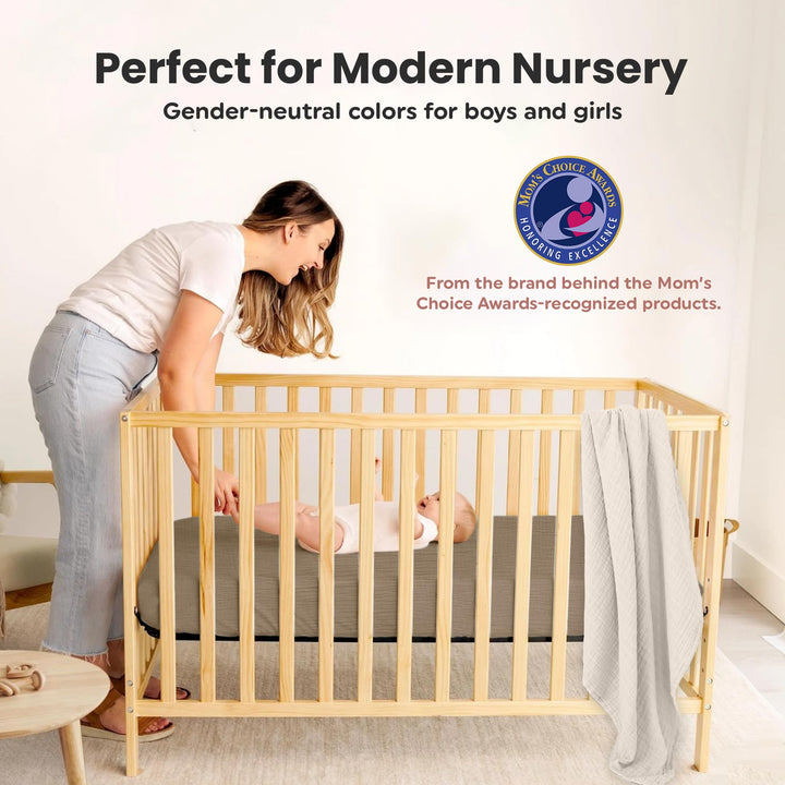 100% Organic Cotton Muslin Baby Bassinet Baby Sheet 33 X 17 Inch Soft Breathable Lightweight Stretchable Bed Sheet 2 Pack Gentle On Skin Durable Snug Fit Sheet for Newborn Bassinet Mattress