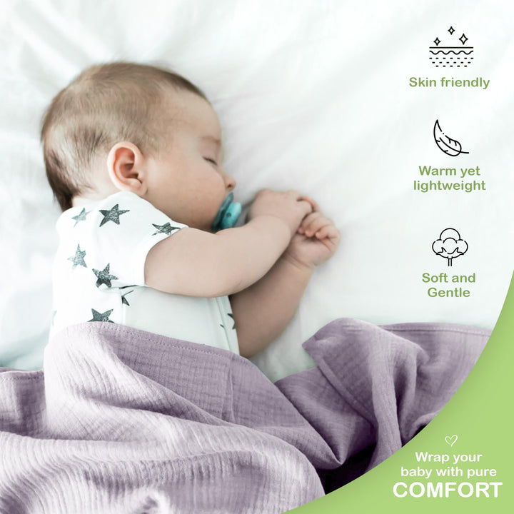 Infancie Organic Cotton Muslin Baby Blanket