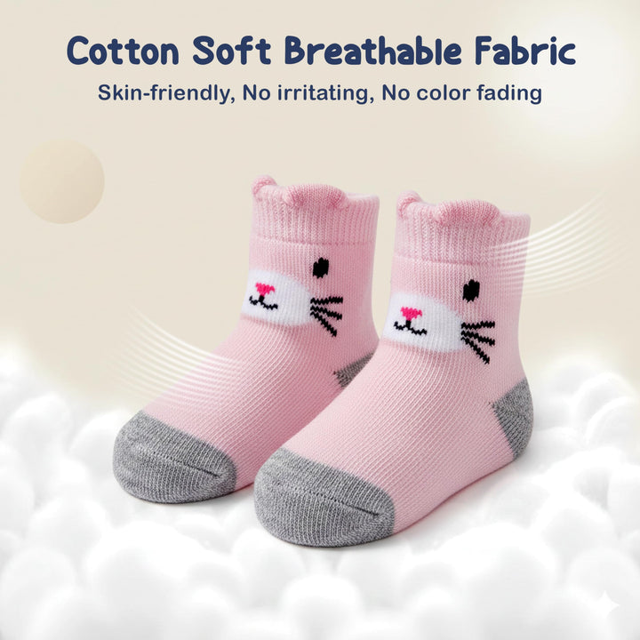 Mother's Choice Organic Cotton Baby Socks Infant 0-6 Months - 12 pairs Soft, Cozy, and Gentle Newborn Socks for Girls & Boys, Perfect Baby Registry for Everyday Wear, and Infant Comfort
