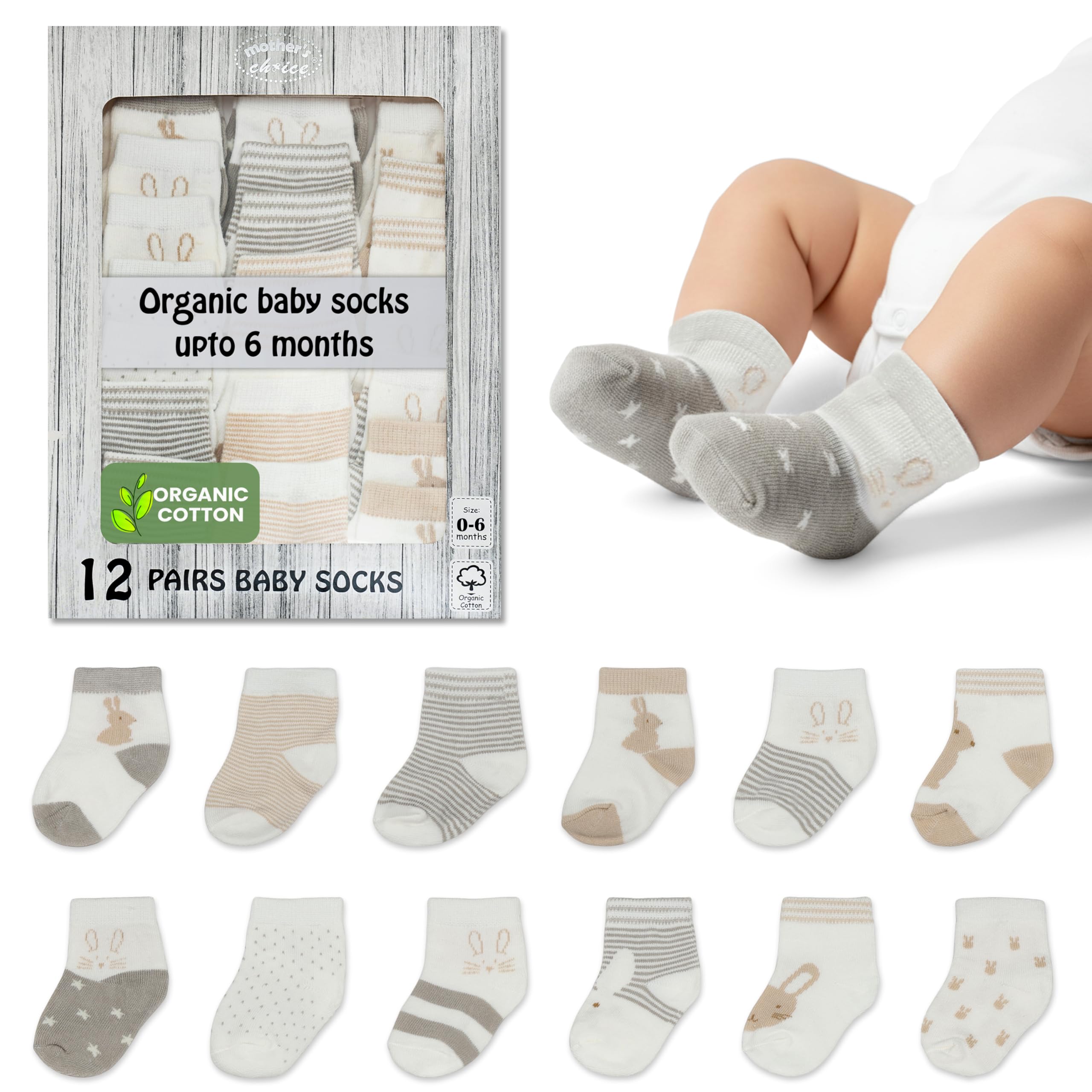 Organic Cotton Baby Socks