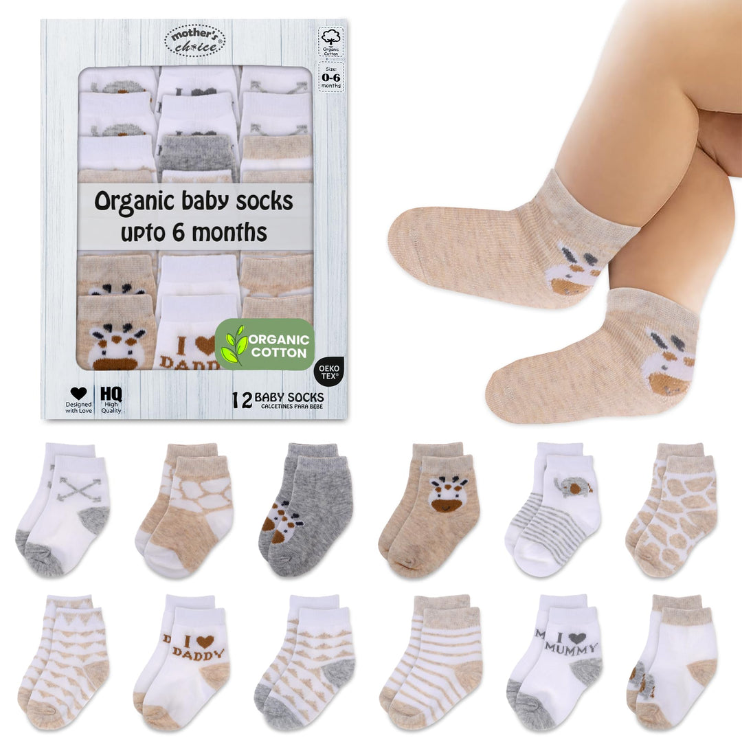 Mother's Choice Organic Cotton Baby Socks