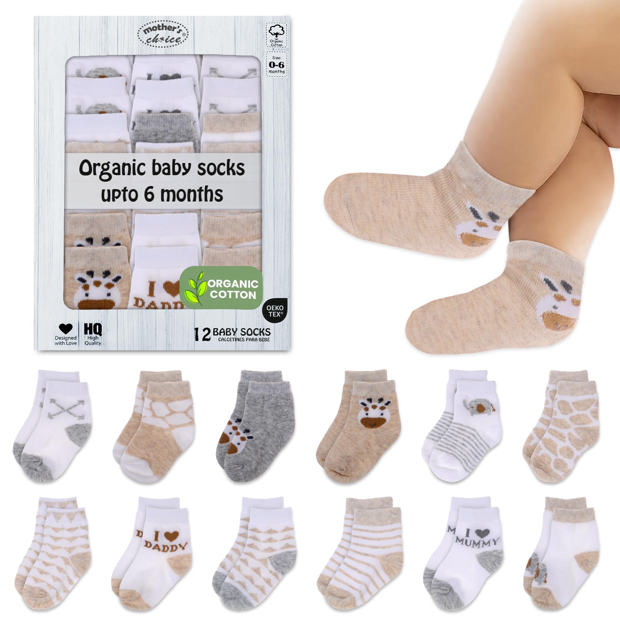 Organic Cotton Baby Socks