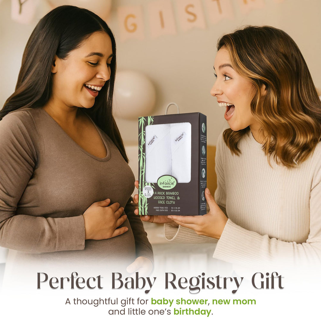 Infancie Premium Bamboo Baby Hooded Towel For Infant