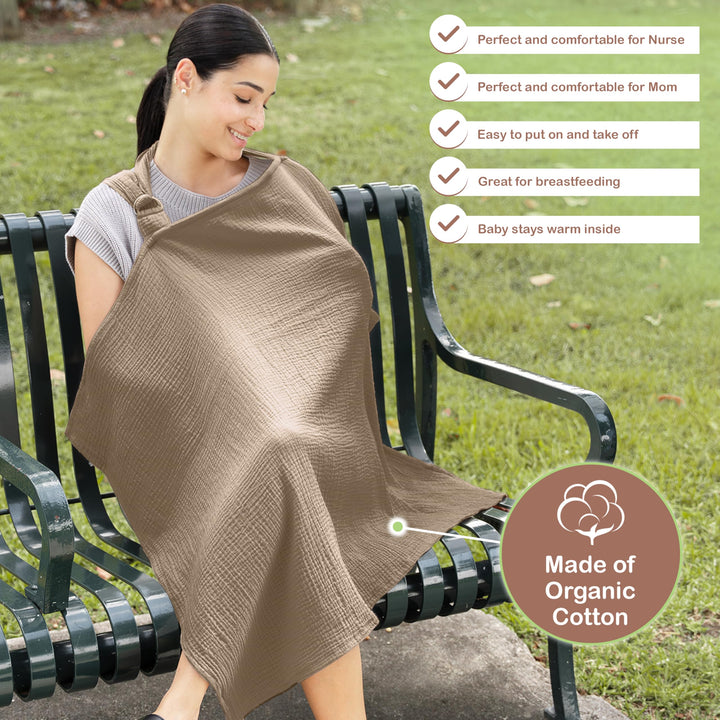 Infancie Premium Muslin Nursing Cover for Mothers
