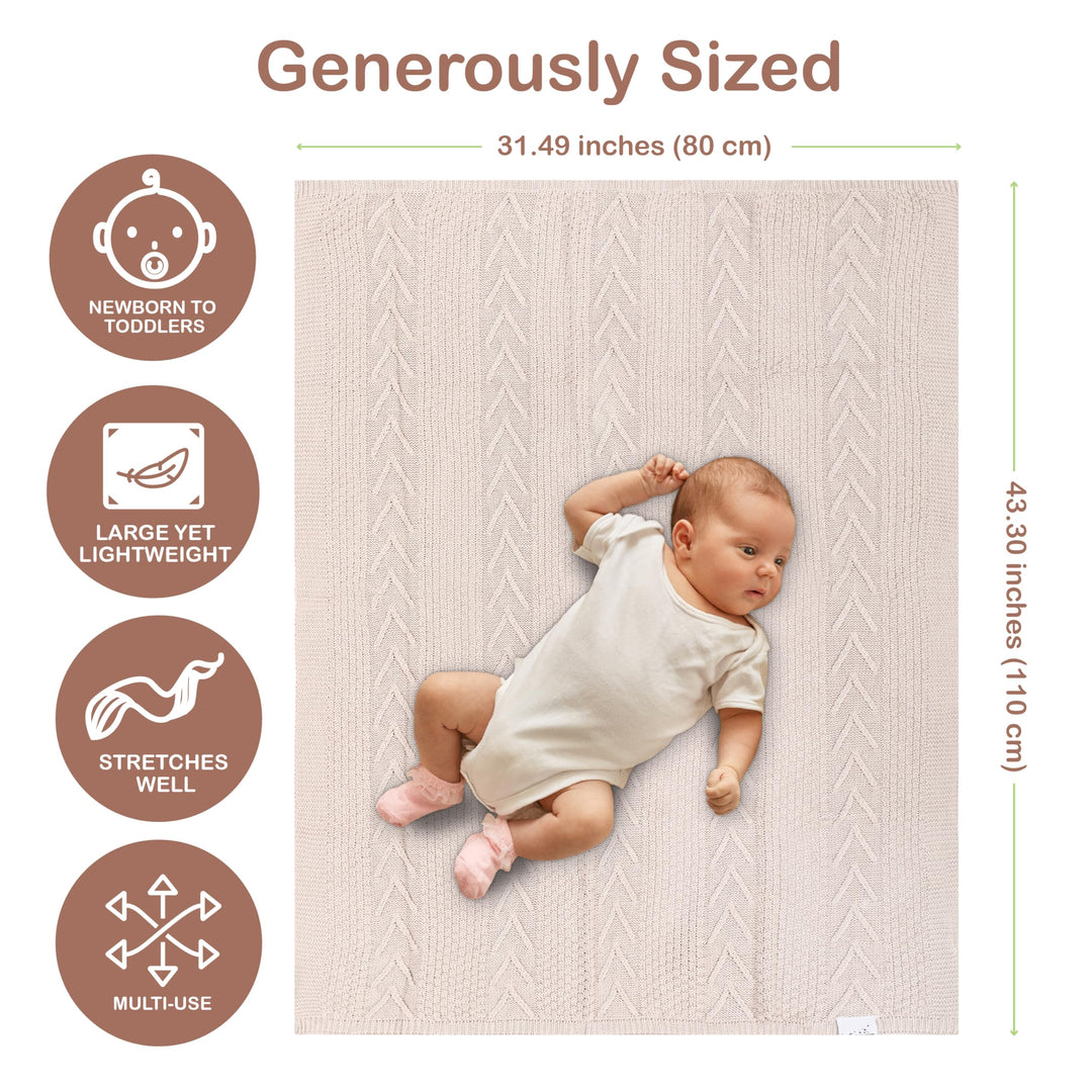 Infancie Organic Cotton Baby Blanket