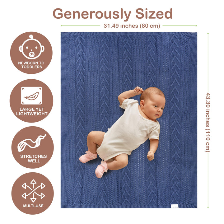 Infancie Organic Cotton Baby Blanket