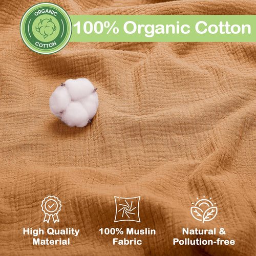 Organic Cotton Muslin Baby Blanket