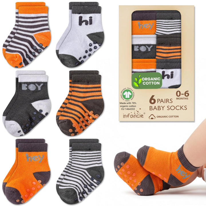 GOTS Certified Organic Cotton Rich Blend Baby Socks 12 Pairs For 0 - 6 (M) Baby Girl Soft, Stretchable & Comfortable Girl newborn Socks, Adorable Sock Shoes For Baby Girl, Gift For Little, Pink